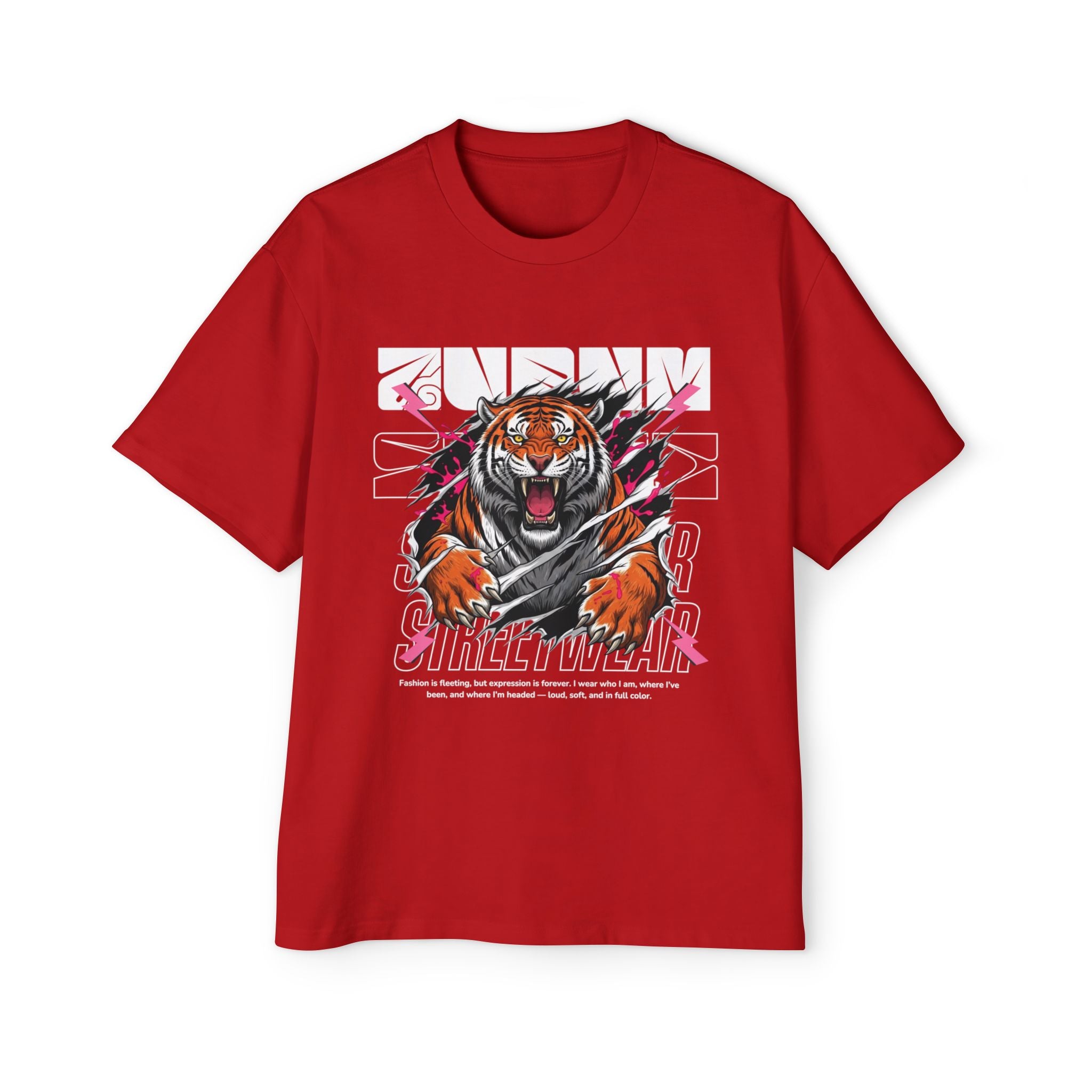 Furious Tiger Oversized Tee (Men) - AURUM STYLES™