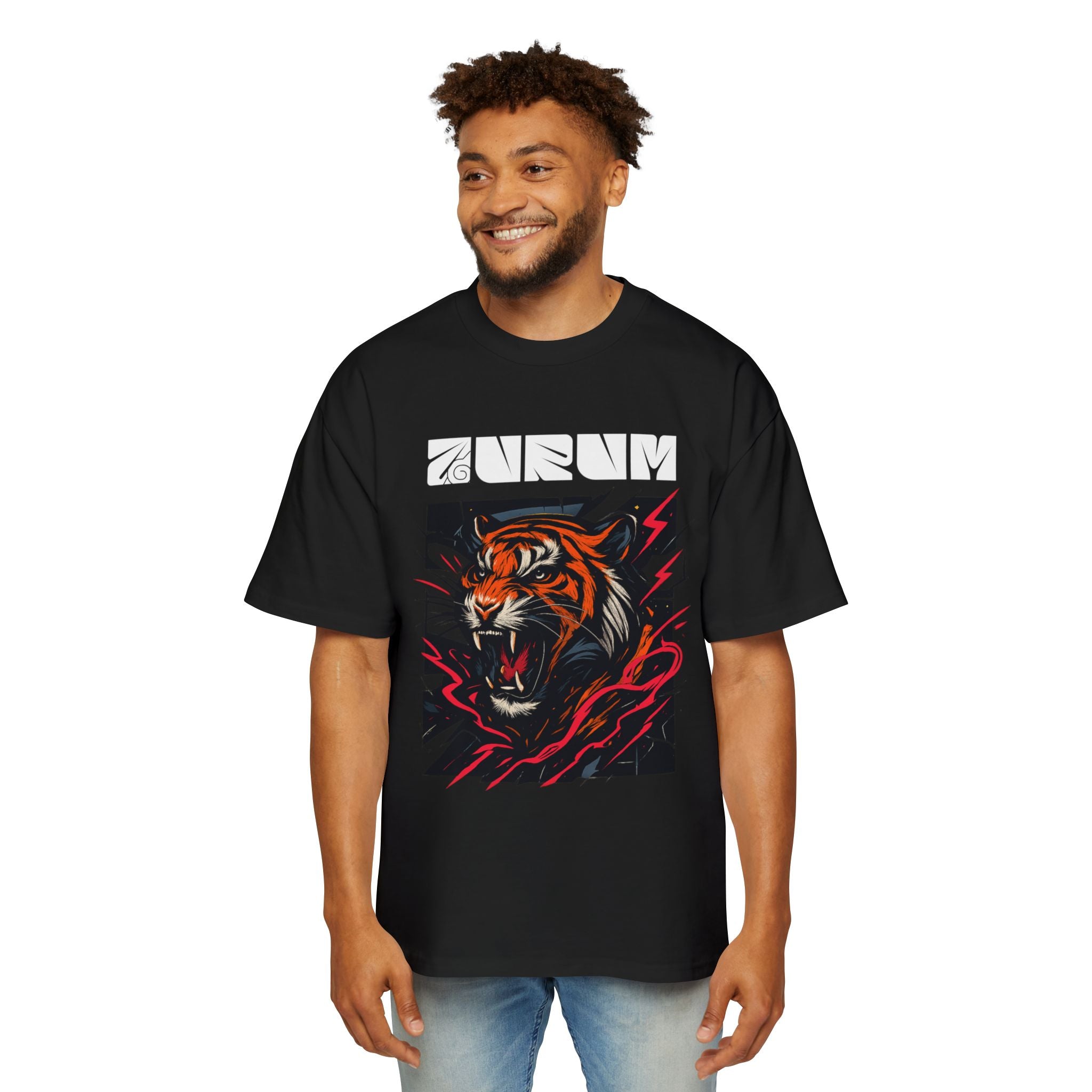 Tiger Graphic Oversized Tee - AURUM STYLES™