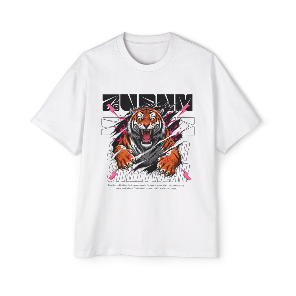 Furious Tiger Oversized Tee (Men) - AURUM STYLES™