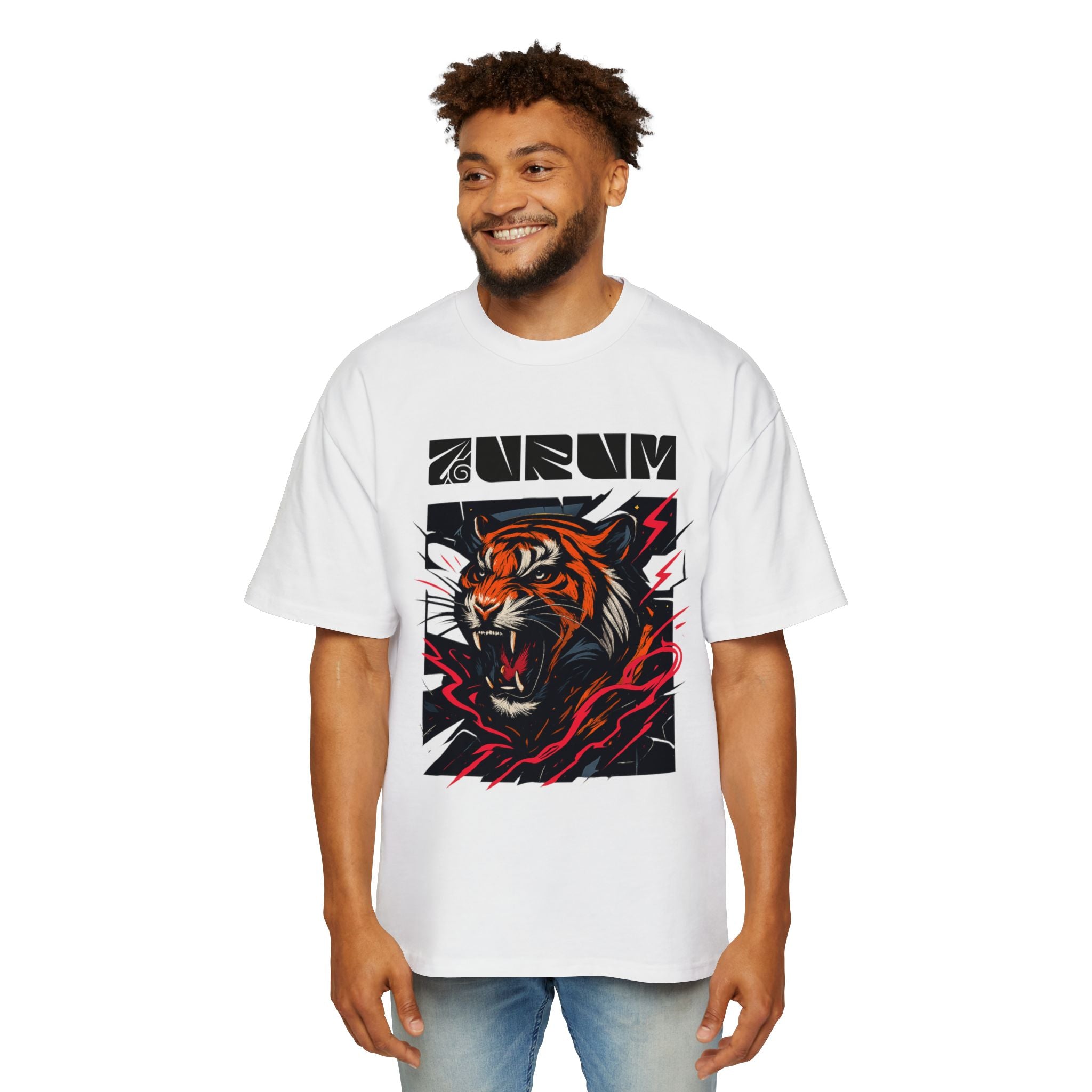 Tiger Graphic Oversized Tee - AURUM STYLES™