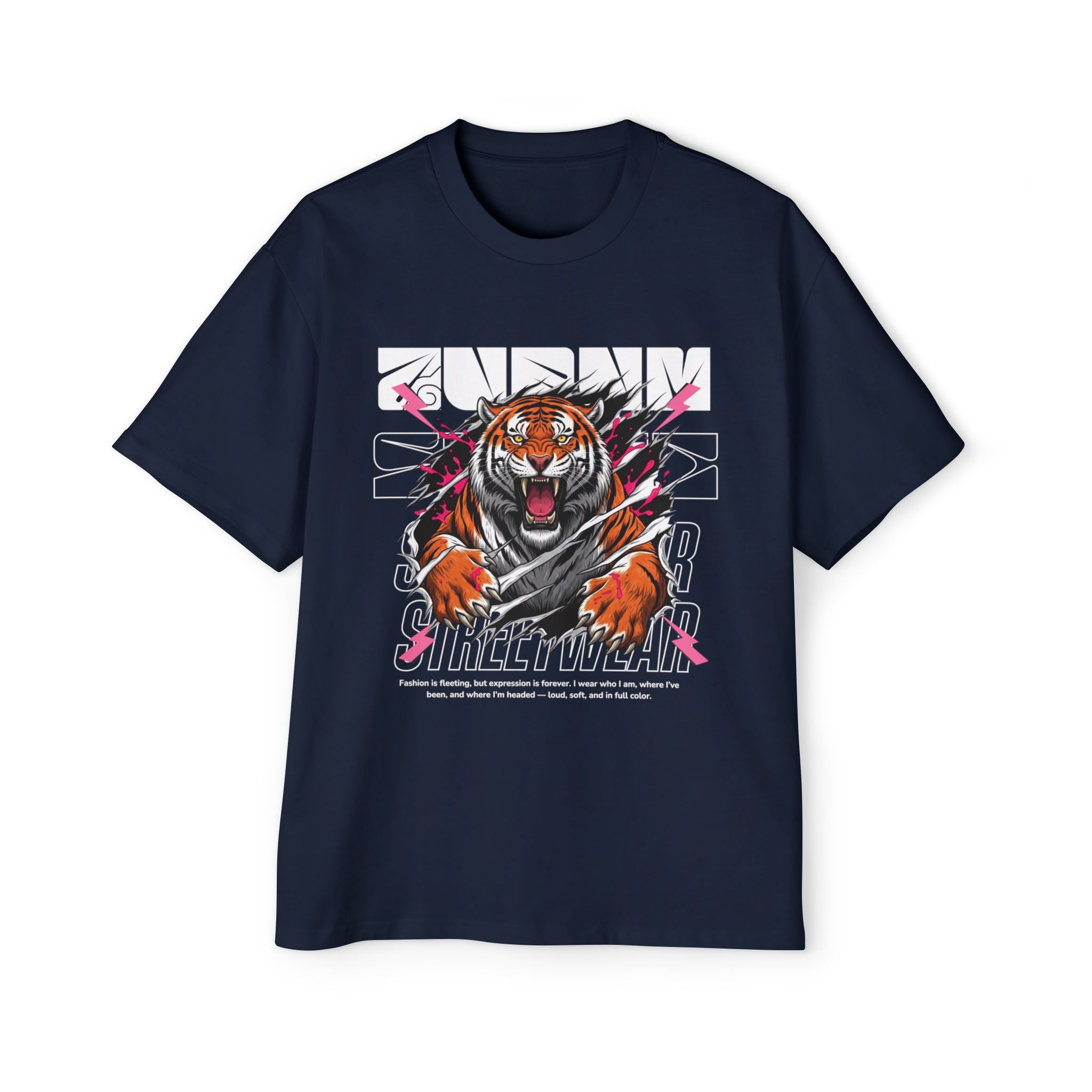Furious Tiger Oversized Tee (Men) - AURUM STYLES™