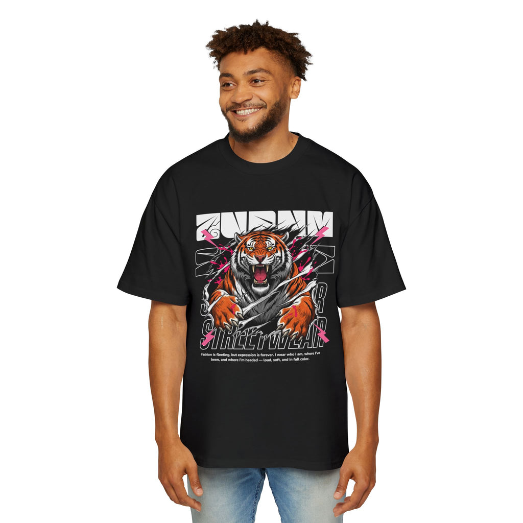 Furious Tiger Oversized Tee (Men) - AURUM STYLES™