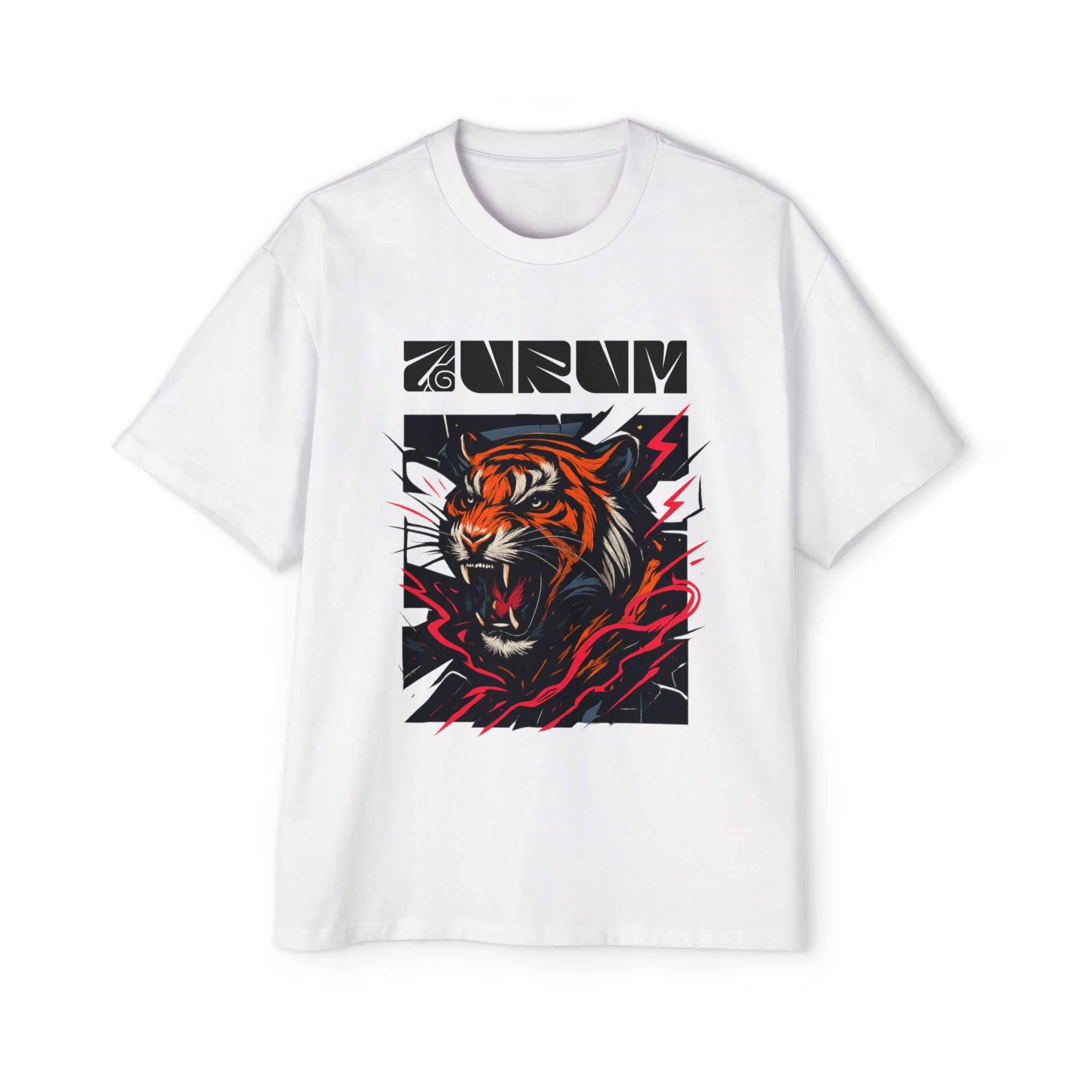Tiger Graphic Oversized Tee - AURUM STYLES™