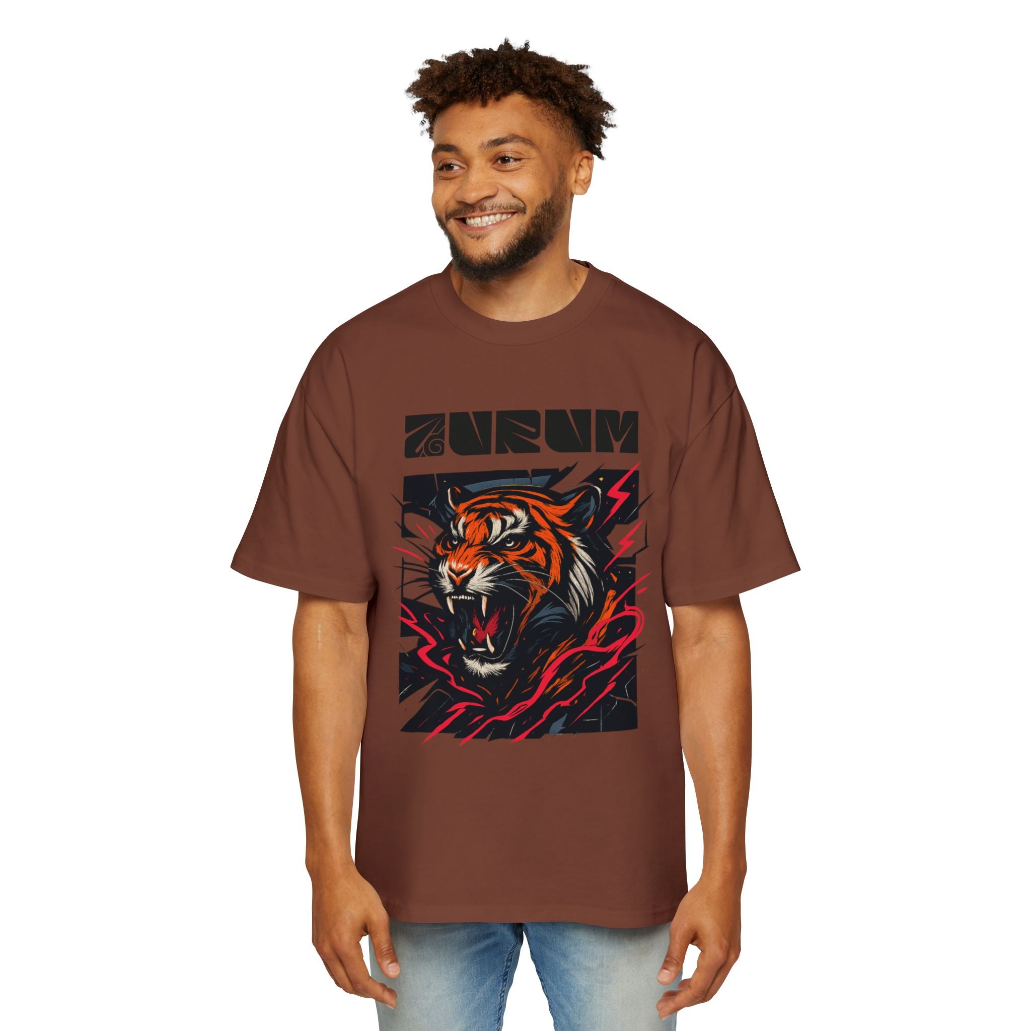 Tiger Graphic Oversized Tee - AURUM STYLES™
