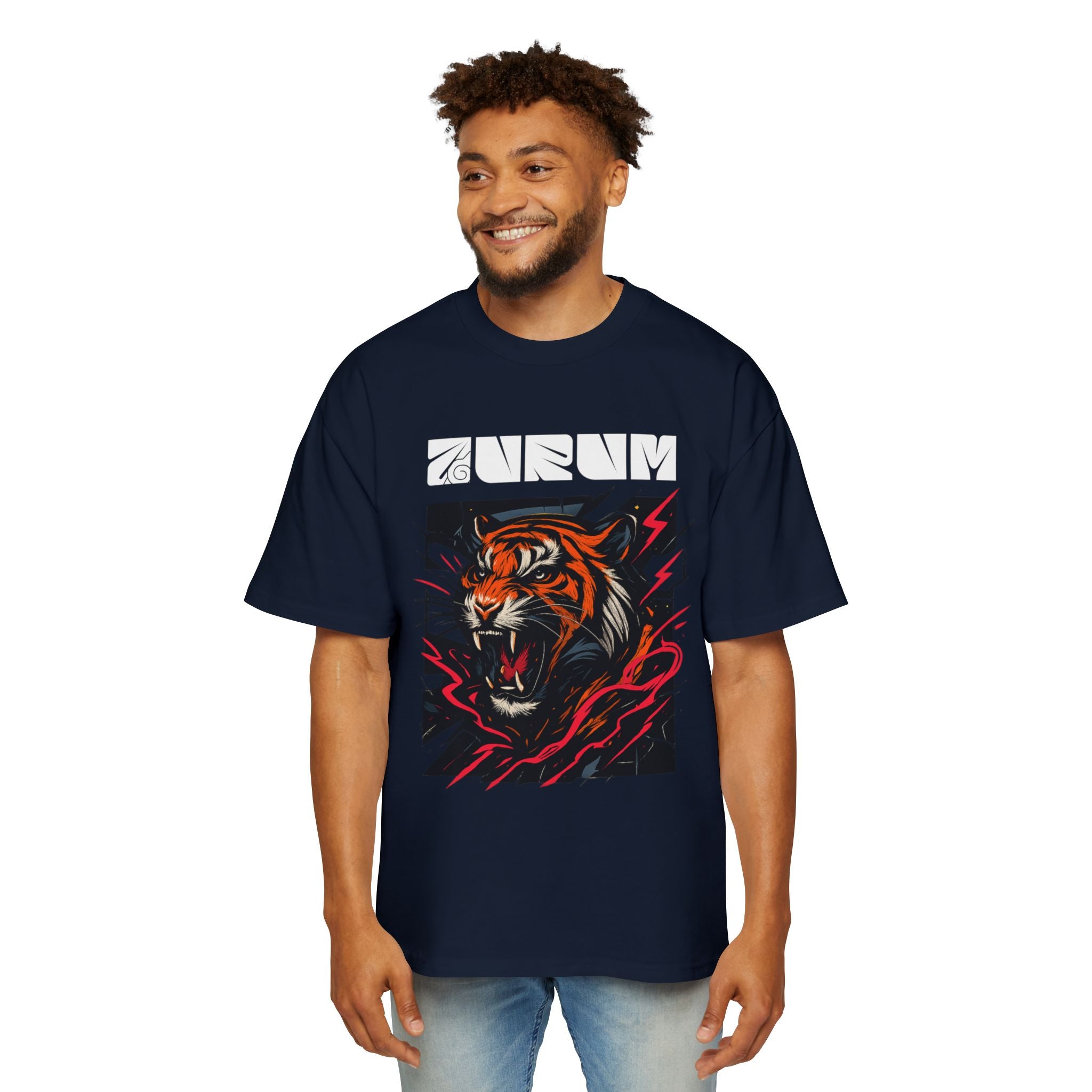 Tiger Graphic Oversized Tee - AURUM STYLES™