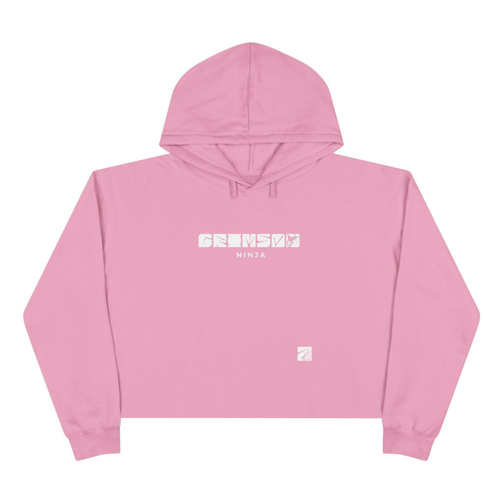 Crimson Ninja Crop Hoodie (Female) - AURUM STYLES™