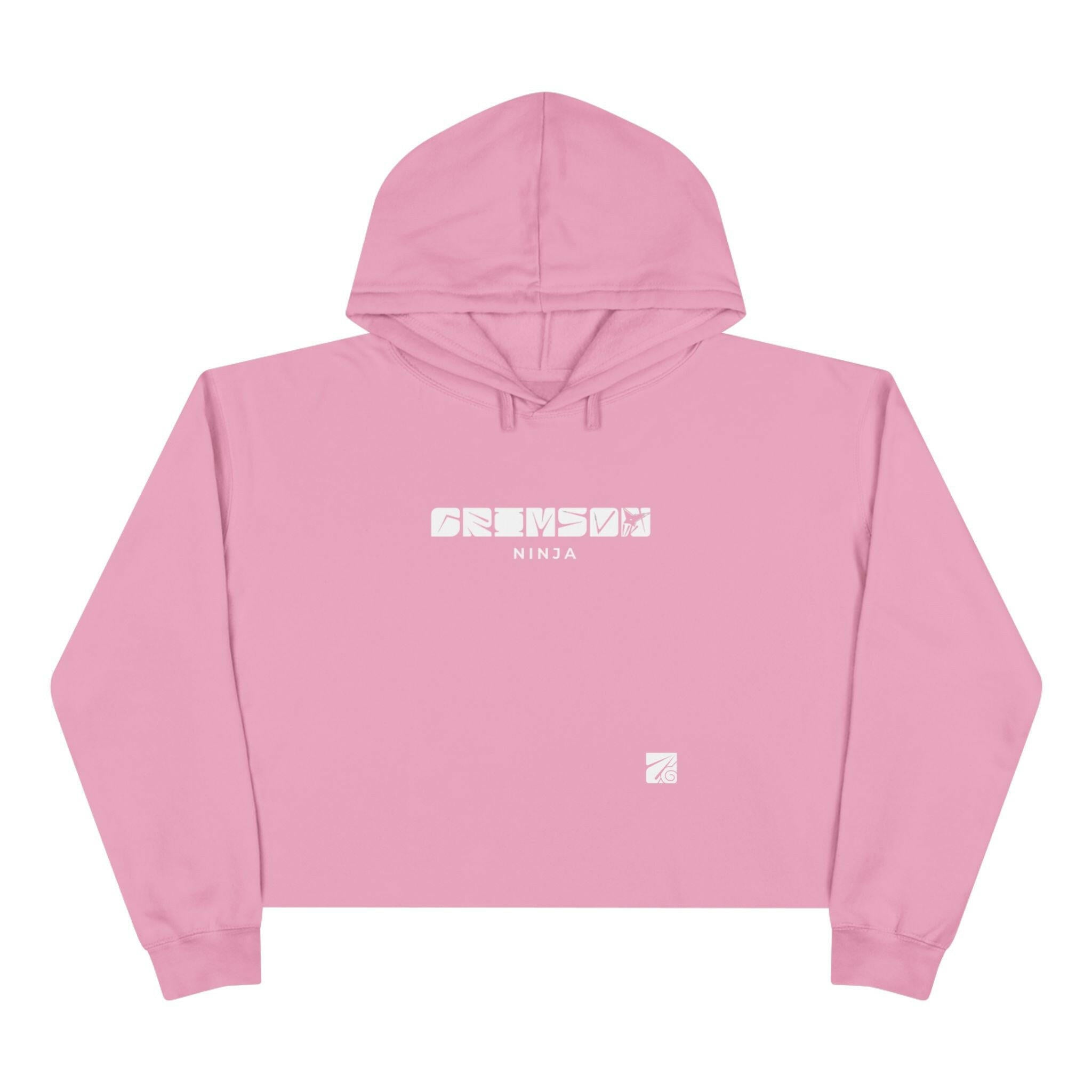 Crimson Ninja Crop Hoodie (Female) - AURUM STYLES™