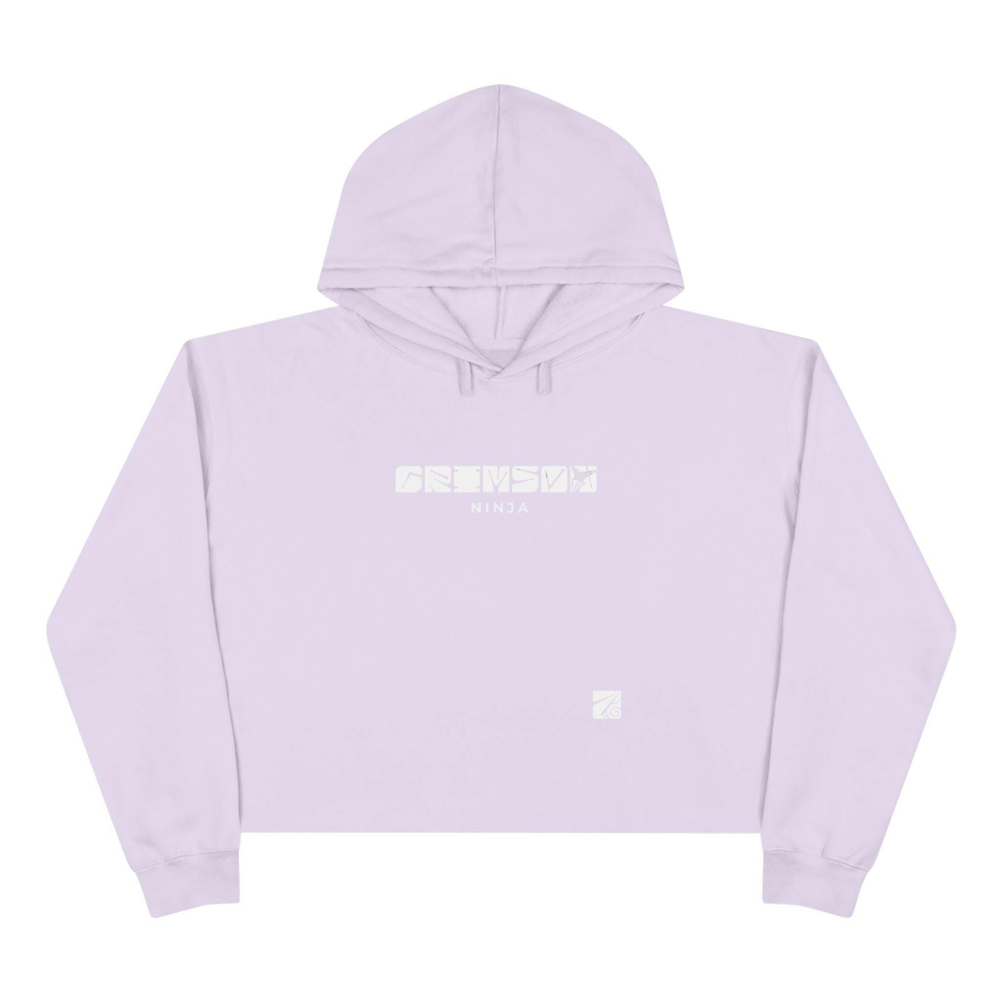 Crimson Ninja Crop Hoodie (Female) - AURUM STYLES™