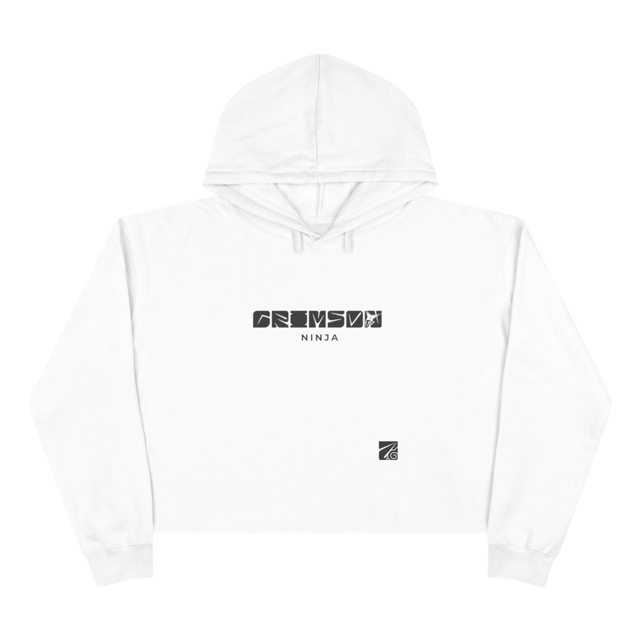 Crimson Ninja Crop Hoodie (Female) - AURUM STYLES™