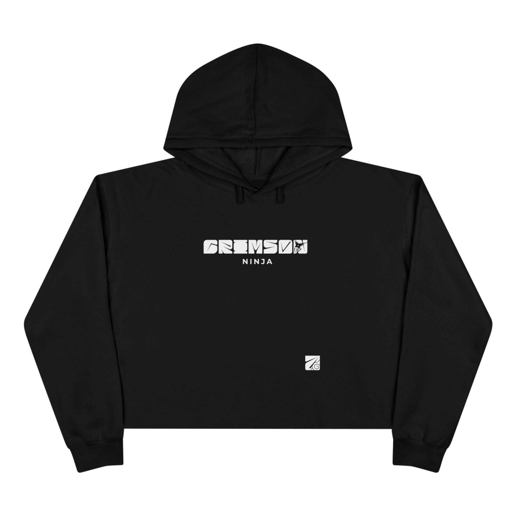 Crimson Ninja Crop Hoodie (Female) - AURUM STYLES™
