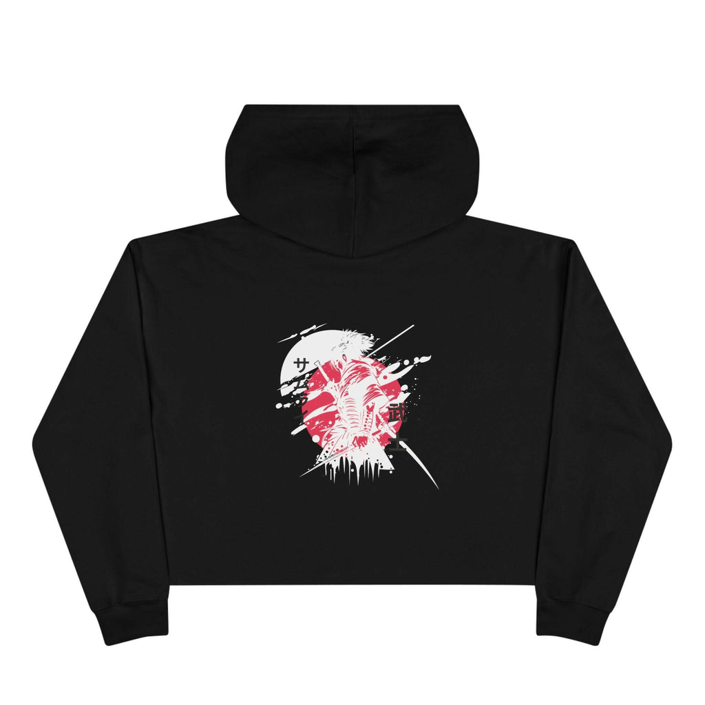 Crimson Ninja Crop Hoodie (Female) - AURUM STYLES™