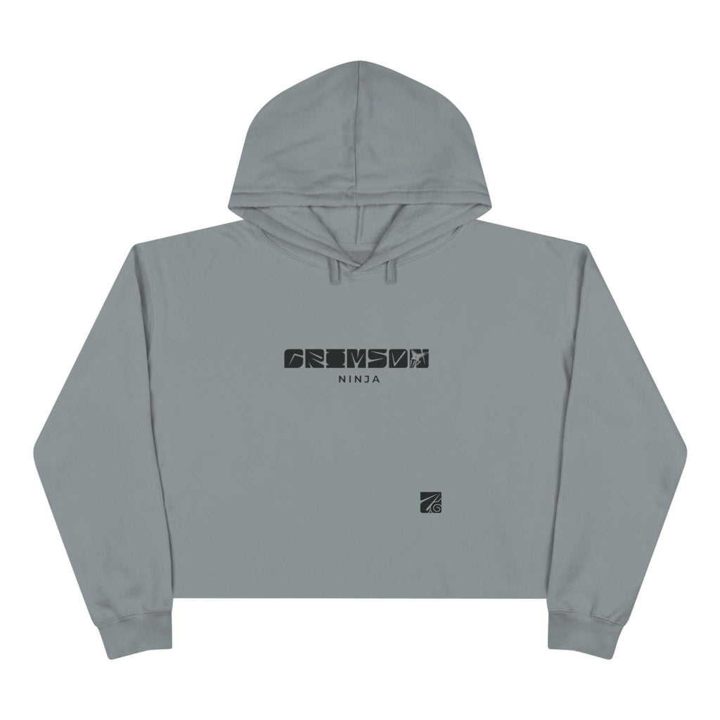 Crimson Ninja Crop Hoodie (Female) - AURUM STYLES™
