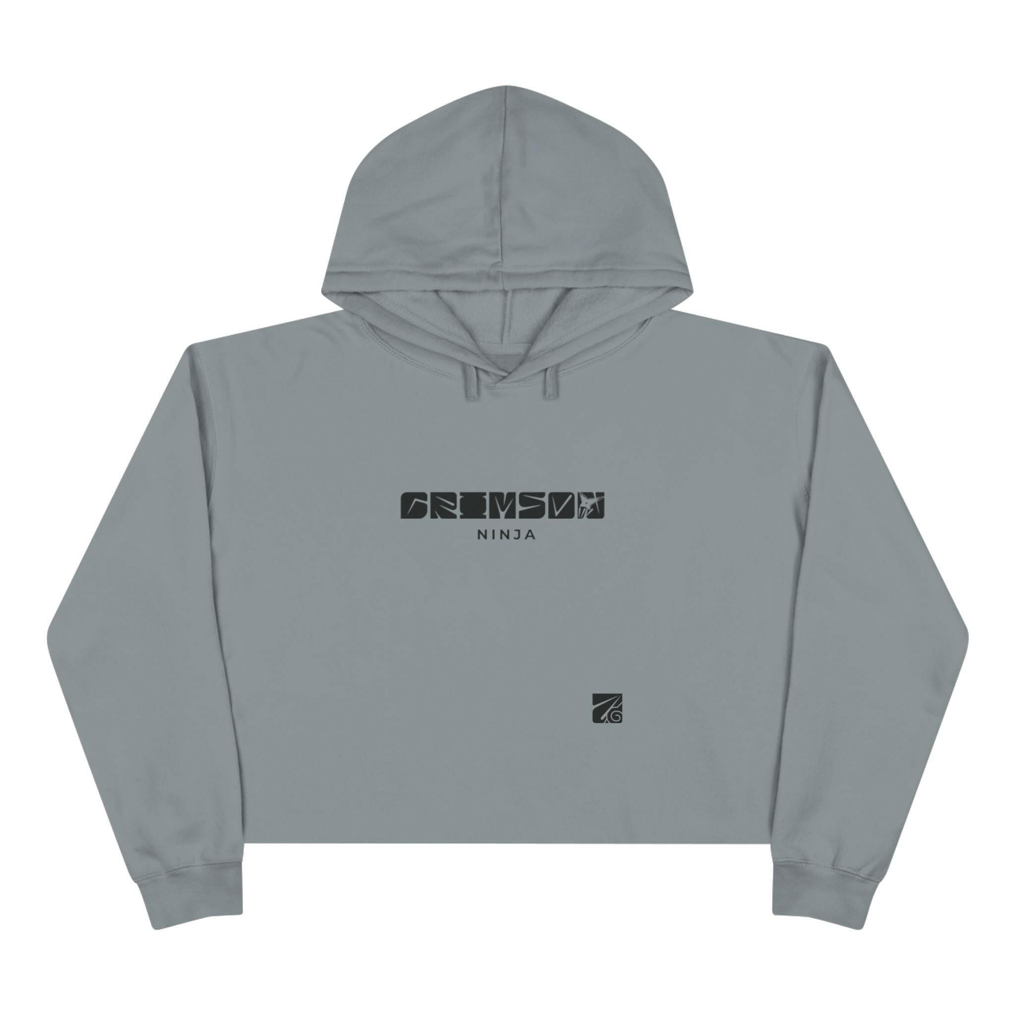 Crimson Ninja Crop Hoodie (Female) - AURUM STYLES™