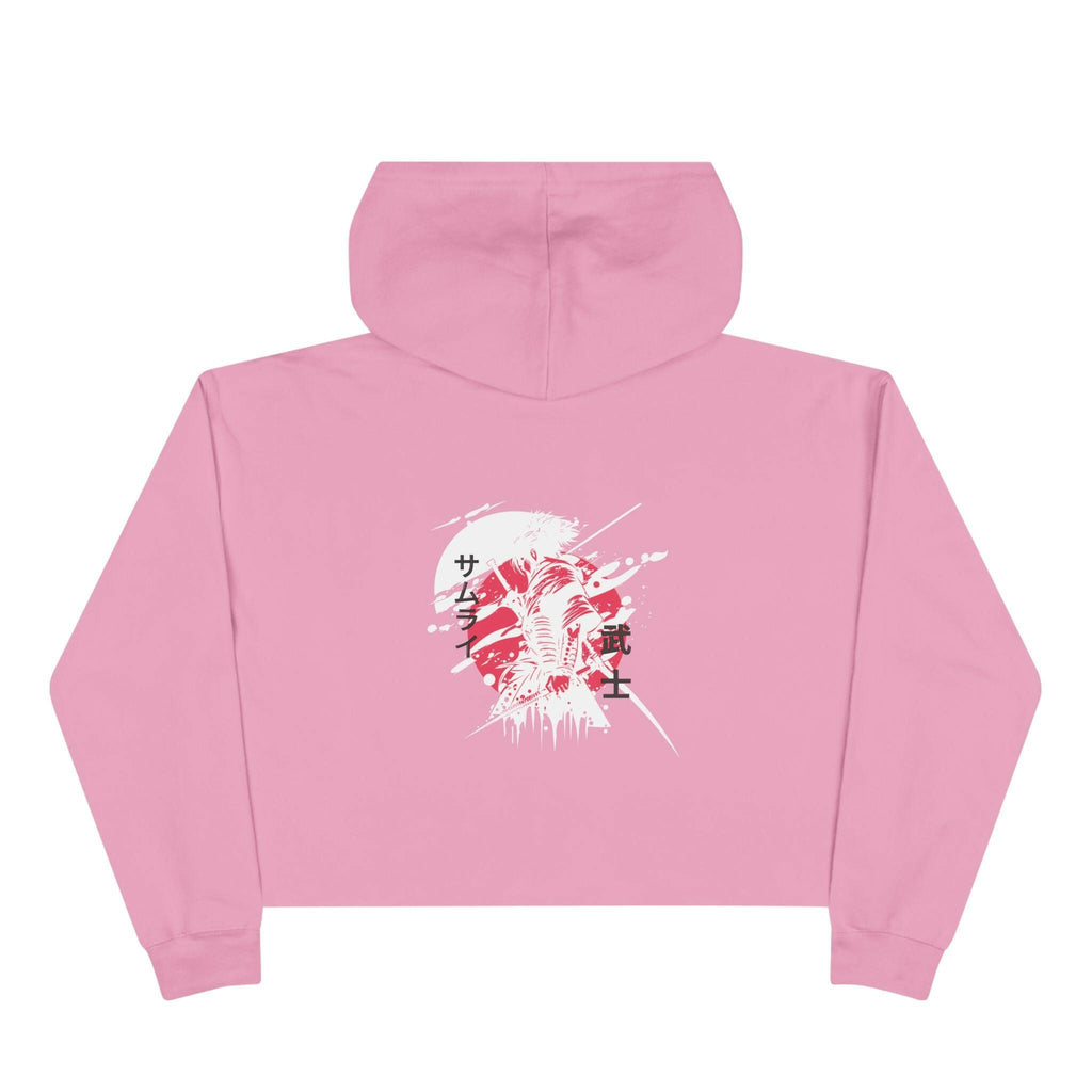Crimson Ninja Crop Hoodie (Female) - AURUM STYLES™