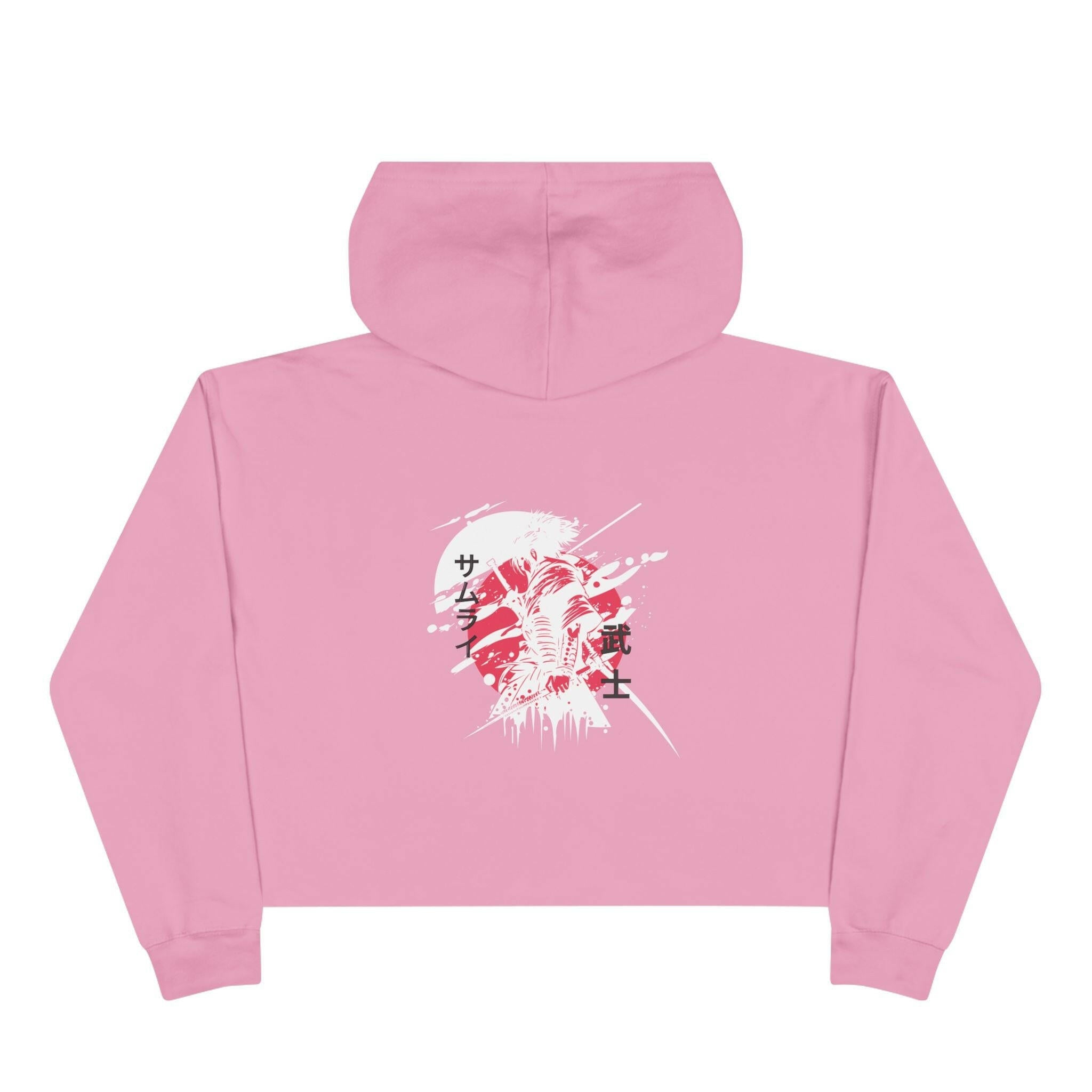 Crimson Ninja Crop Hoodie (Female) - AURUM STYLES™