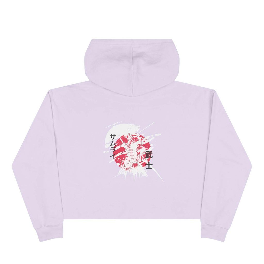 Crimson Ninja Crop Hoodie (Female) - AURUM STYLES™