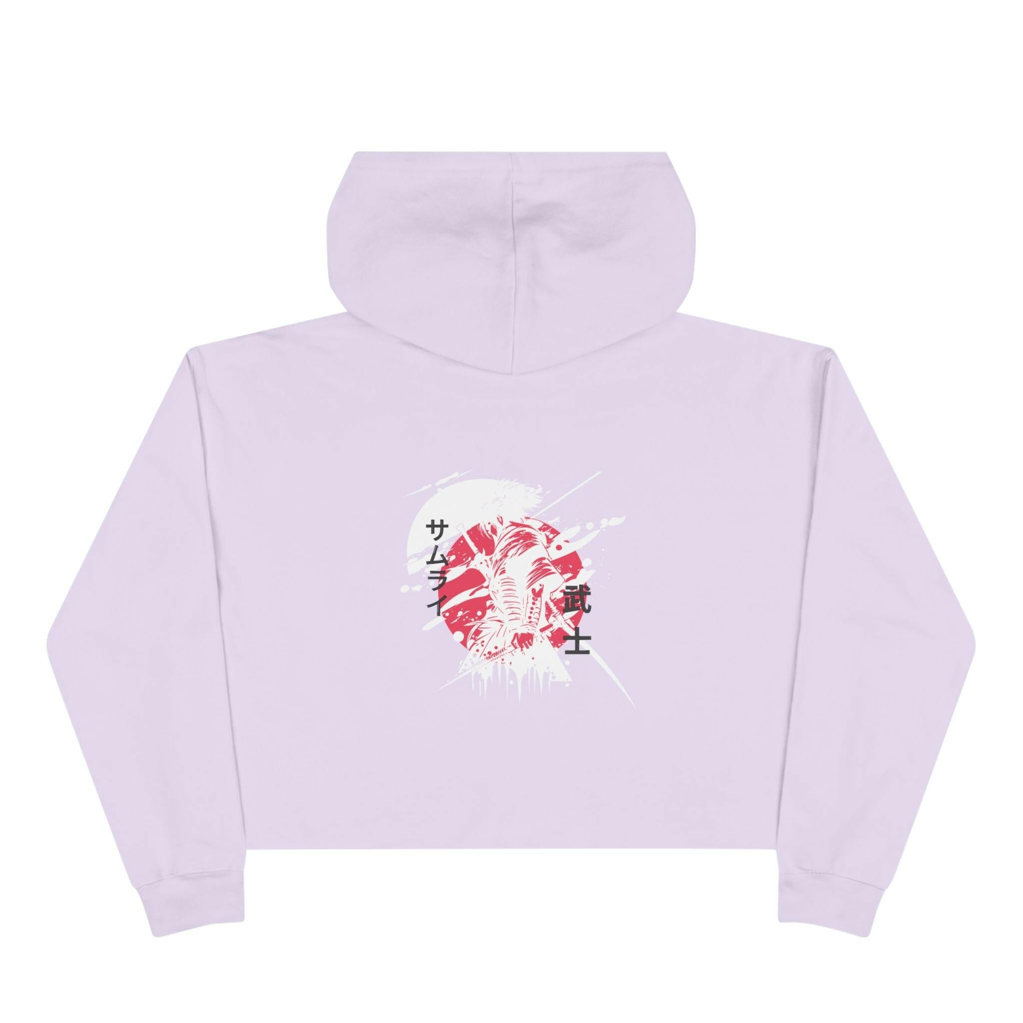 Crimson Ninja Crop Hoodie (Female) - AURUM STYLES™