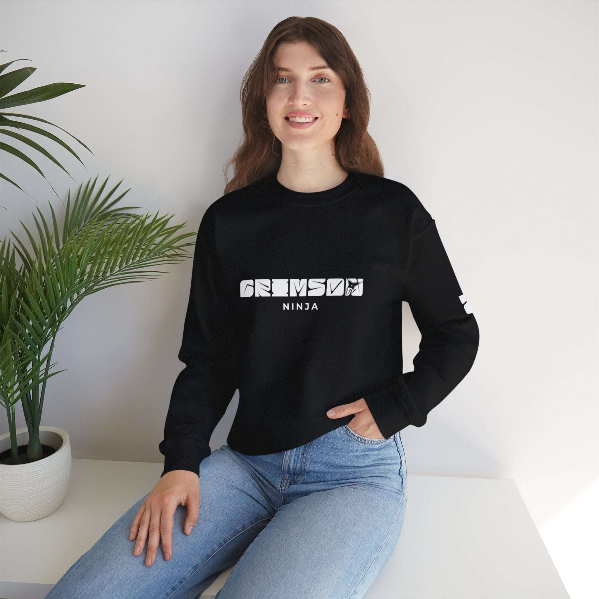 Crimson Ninja Sweatshirt - (Unisex Crewneck) - AURUM STYLES™