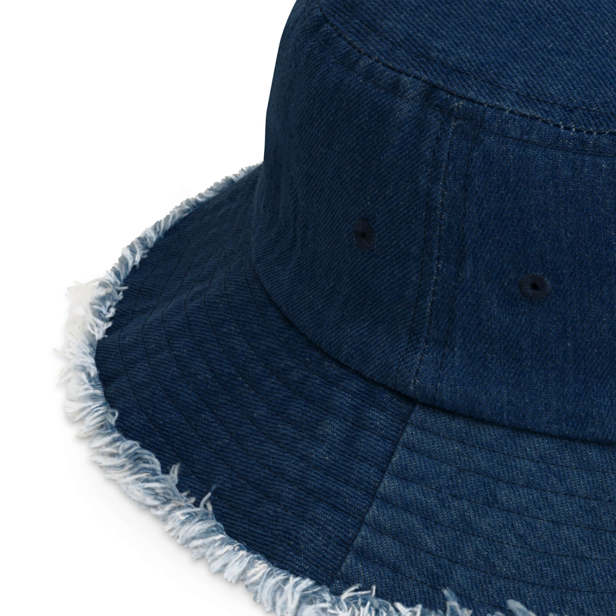 Distressed denim bucket hat - AURUM STYLES™