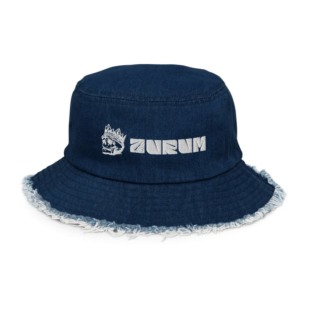 Distressed denim bucket hat - AURUM STYLES™