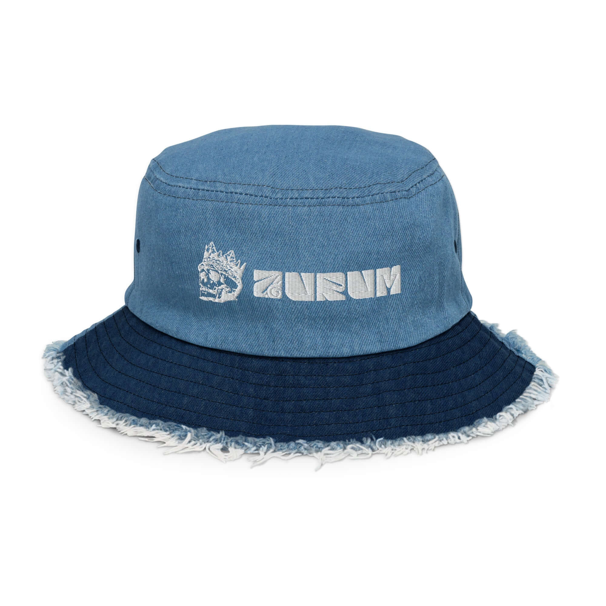 Distressed denim bucket hat - AURUM STYLES™