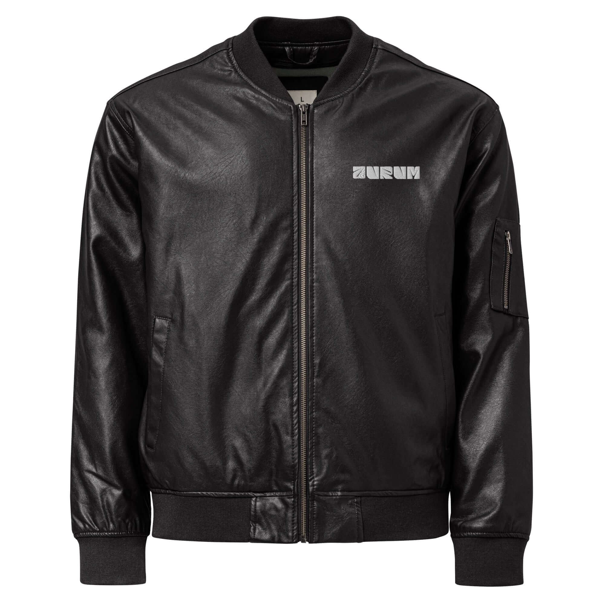 Leather Bomber Jacket - AURUM STYLES™