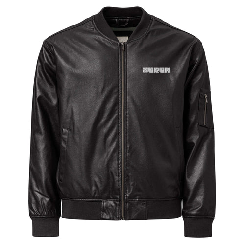 Leather Bomber Jacket - AURUM STYLES™