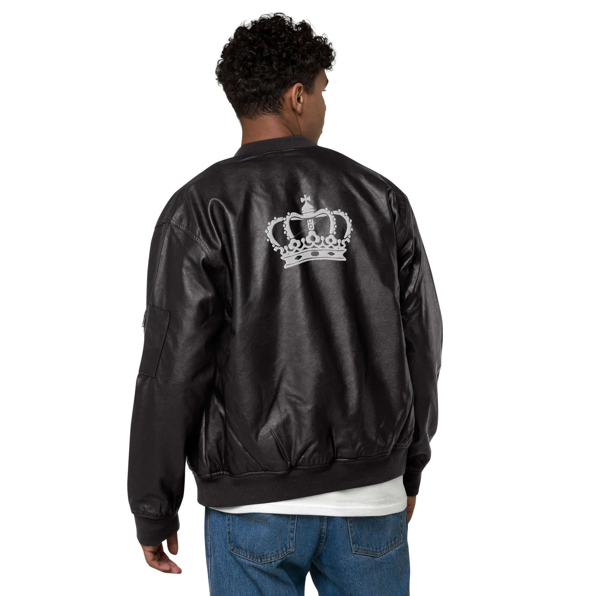 Leather Bomber Jacket - AURUM STYLES™