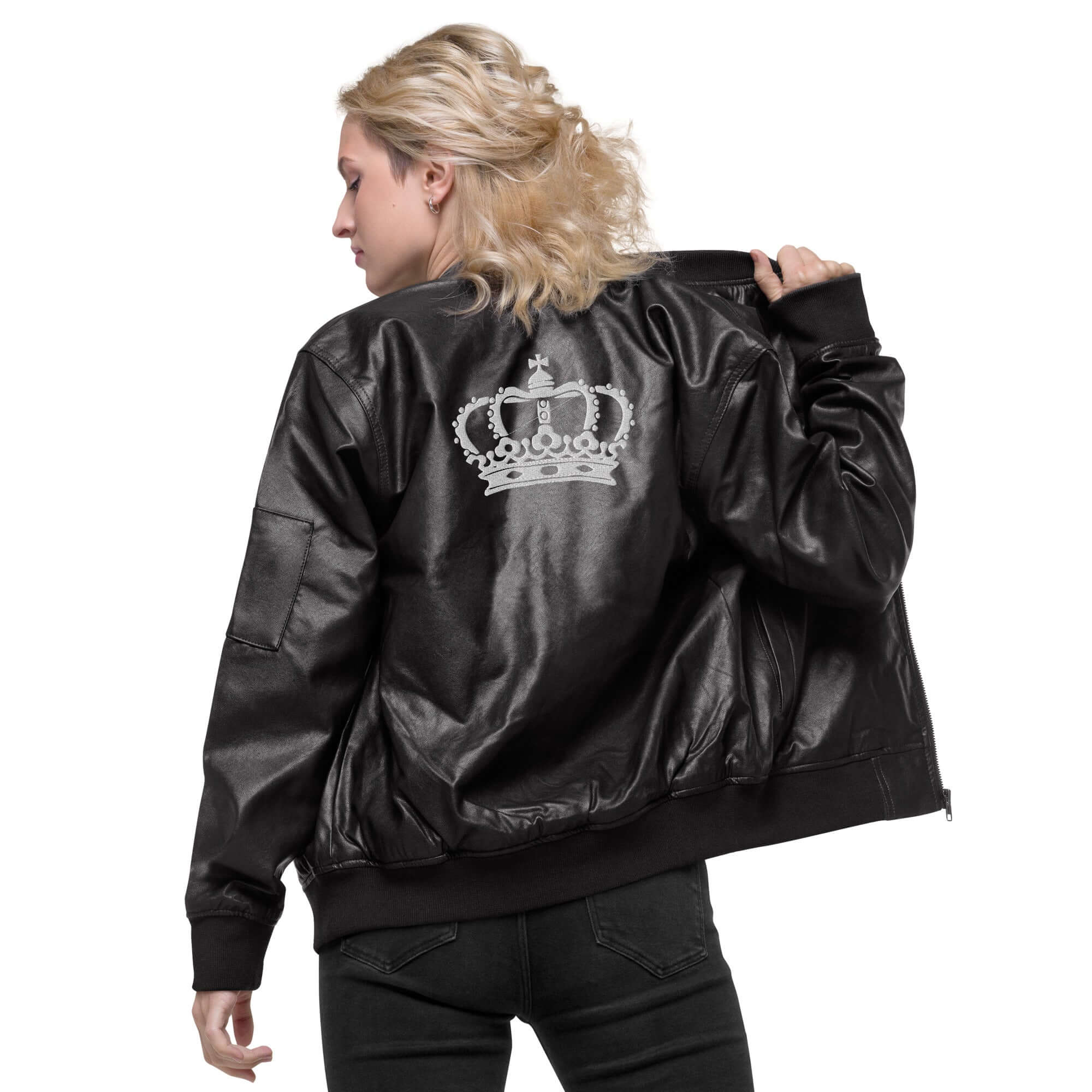 Leather Bomber Jacket - AURUM STYLES™