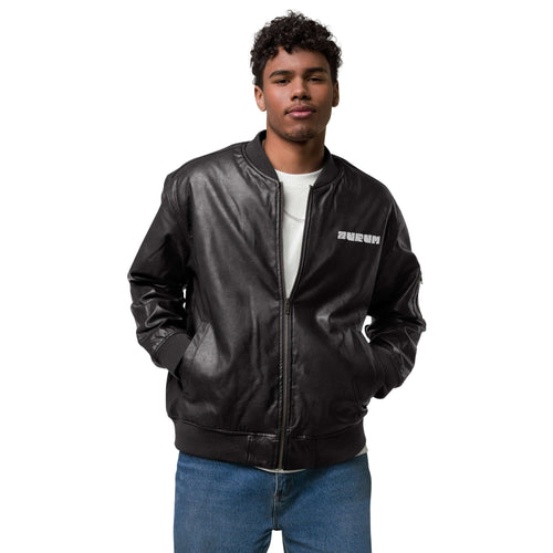 Leather Bomber Jacket - AURUM STYLES™
