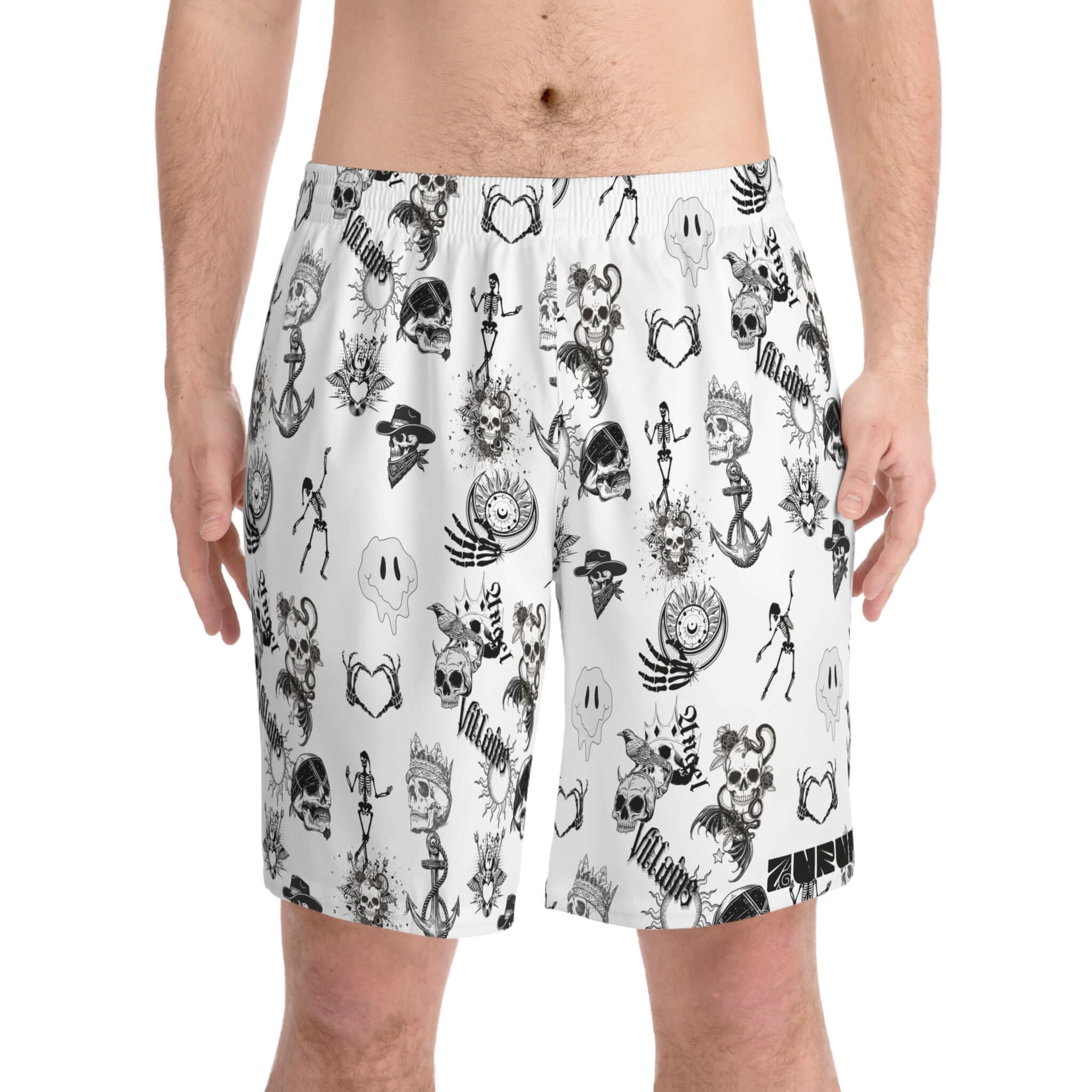 Skull & Bones Shorts (Men) - AURUM STYLES™