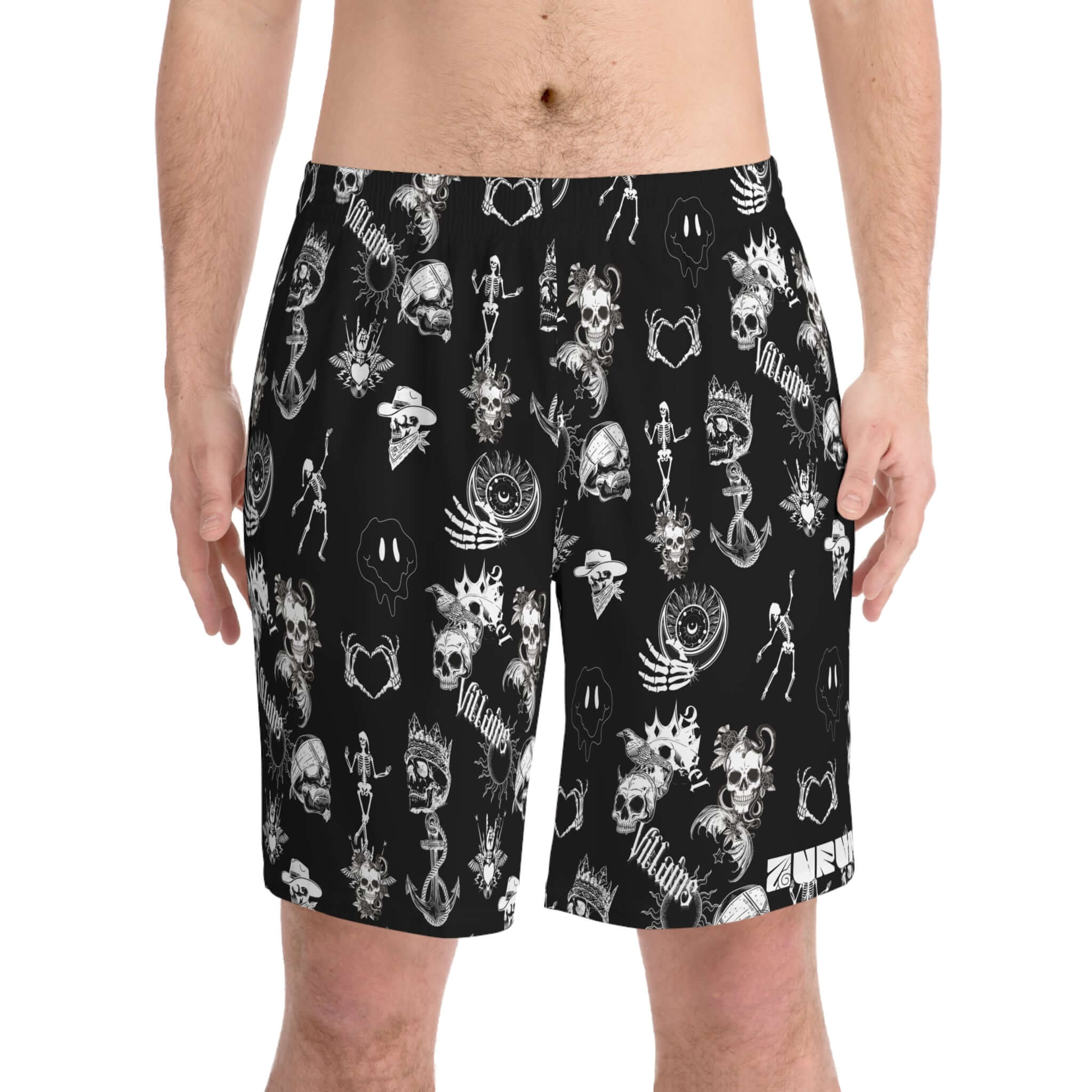 Skull & Bones Shorts (Men) - AURUM STYLES™
